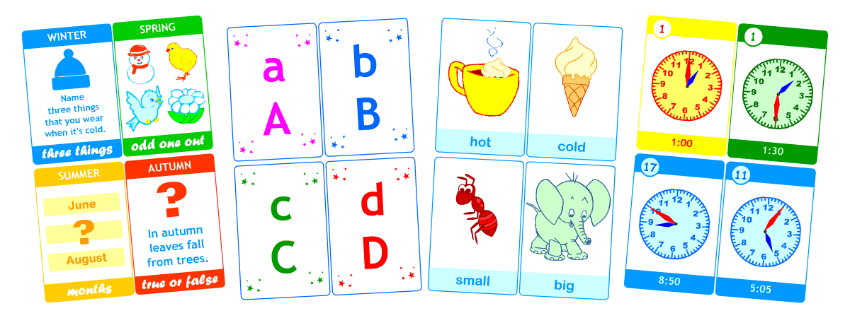 Printable flashcards for kids learning English