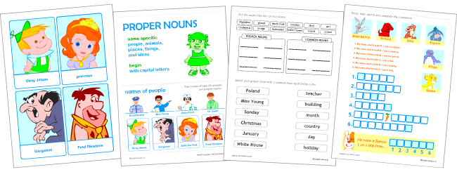 English nouns: common and proper