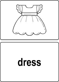 English flashcards: Clothes vocabulary