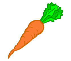 English words: carrot