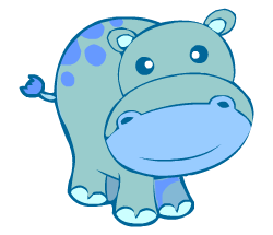 Hippo fun facts for kids learning English