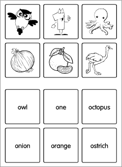 Printables for learning the English alphabet
