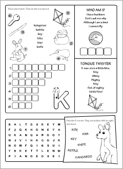 K-words worksheets