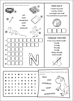 ABC worksheets for learning English