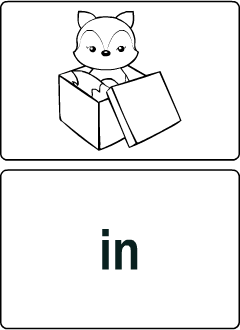 Prepositions of place flashcards