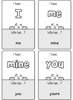 Pronouns games and activities