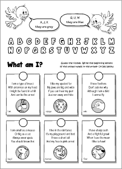 ABC worksheets: fun with letters