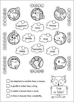 Adjectives worksheets for learning English