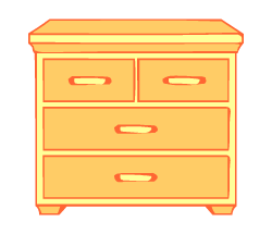 English words: drawers