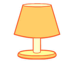 English vocabulary: lamp