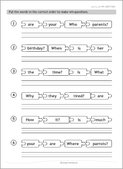 Printable worksheets to practise grammar
