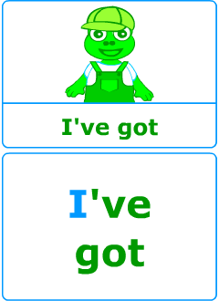 Flashcards to learn English verbs