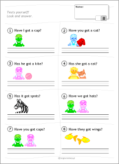 English verbs resources