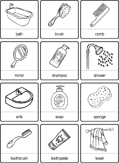ESL printables: Bathroom vocabulary