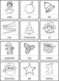 ESL printables: Christmas vocabulary