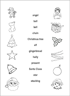 English printables: Christmas test