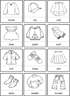 ESL printables: Clothes vocabulary