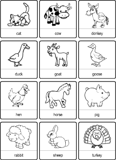 ESL printables: Domestic Animals vocabulary
