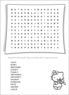 Worksheets for kids learning English