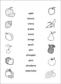 ESL worksheets: Fruits test