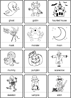 ESL worksheets: Halloween vocabulary