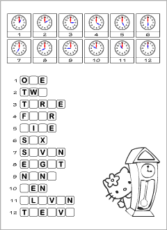 ESL tests for kids: Time vocabulary