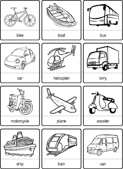 ESL printables: Transport vocabulary