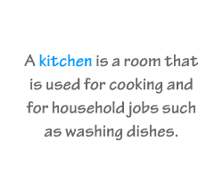 English vocabulary: Kitchen