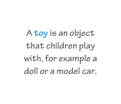 English vocabulary: Toys