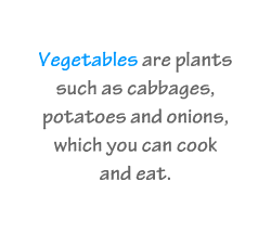 English vocabulary: Vegetables