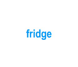 Flashcards: fridge