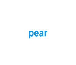 Flashcards: pear