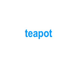 Flashcards: teapot