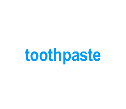 Flashcards: toothpaste