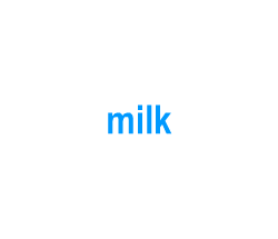 Flashcards: milk